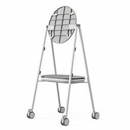 Microsoft STPM1CART Steelcase Roam Mobile Stand for Surface Hub 2S, 50 In, 77.22 x 67.31, Silver