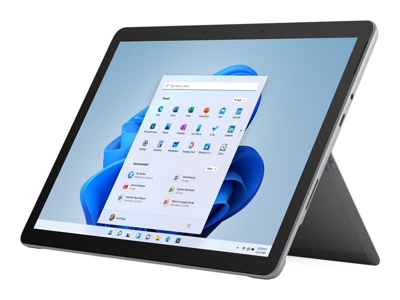Microsoft Surface Go 3 I4G-00031 Core i3 10100, 4 GB RAM, 64 GB eMMC, 4G LTE-A, Windows 11 Pro - Platinum