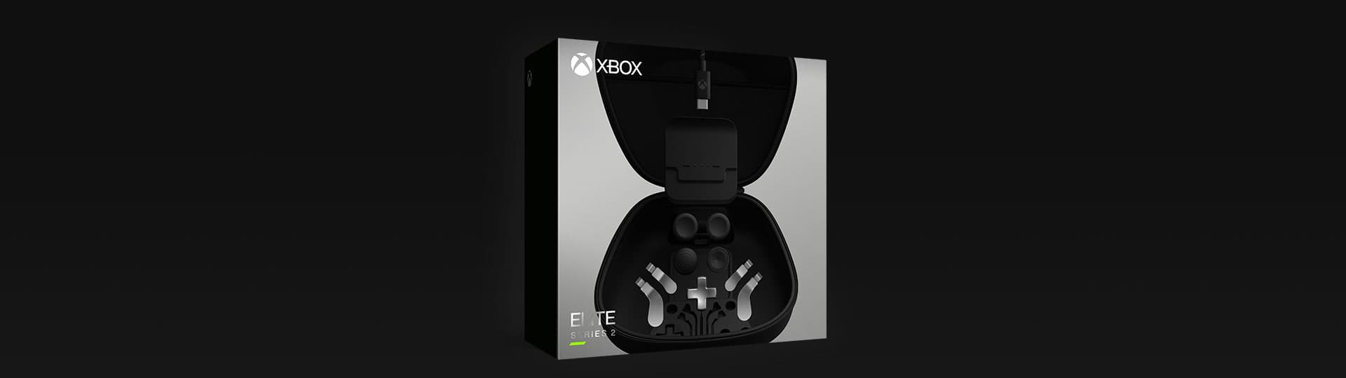 Microsoft Xbox Elite Series 2 Black, Silver, Controller Gaming Accessory Kit Elite Series 2 Complete Component Pack for PC, Xbox, Xbox One