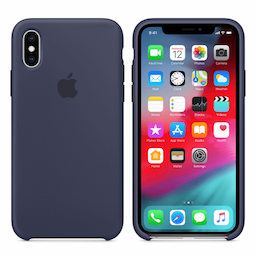 Apple iPhone Xs Silicone Case (Midnight blue)