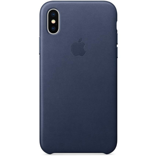 Apple (MQTC2ZM/A) Midnight Blue, Leather Phone Case iPhone X