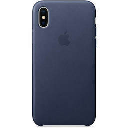 Apple (MQTC2ZM/A) Midnight Blue, Leather Phone Case iPhone X