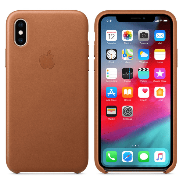 Apple Leather Case Saddle brown for iPhone mobile phone
