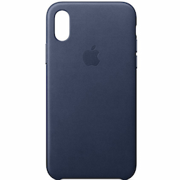 Apple (MQTC2ZM/A) Midnight Blue, Leather Phone Case iPhone X