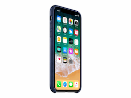 Apple (MQTC2ZM/A) Midnight Blue, Leather Phone Case iPhone X