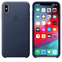 Apple (MQTC2ZM/A) Midnight Blue, Leather Phone Case iPhone X