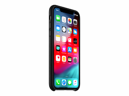 Apple Leather Case black for iPhone mobile phone
