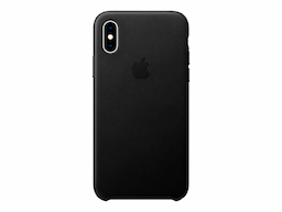Apple Leather Case black for iPhone mobile phone