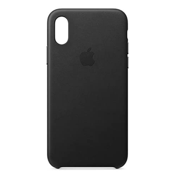 Apple Leather Case black for iPhone mobile phone