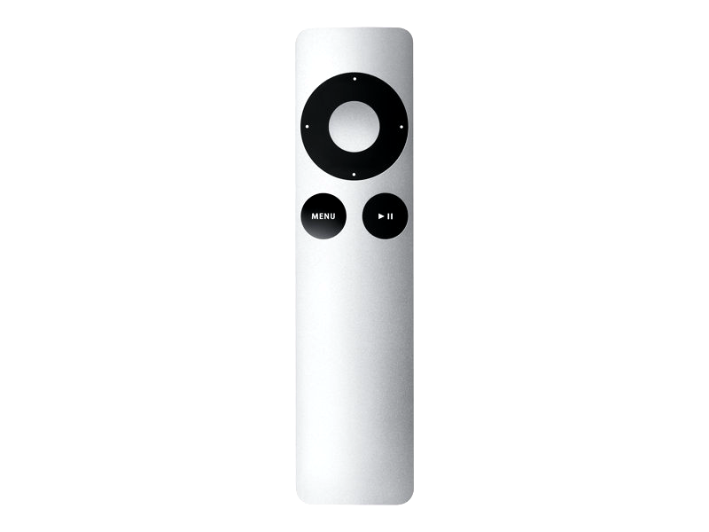 Apple (MM4T2ZM/A) Silver Remote for Apple TV 2 3 Music System with Battery