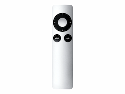 Apple (MM4T2ZM/A) Silver Remote for Apple TV 2 3 Music System with Battery