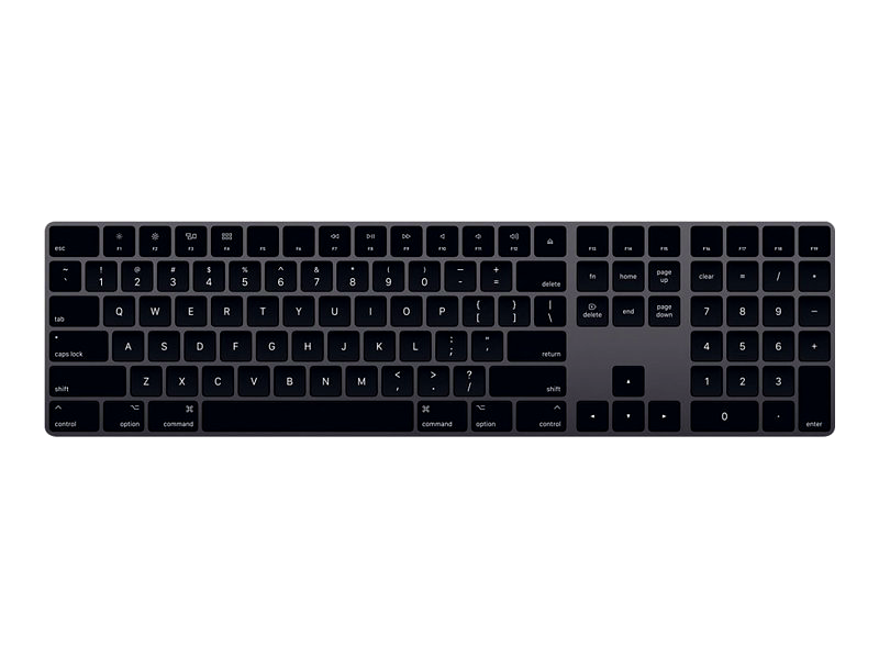 Apple Magic Keyboard with Touch ID and Numeric Keypad - keyboard - QWERTY - US - space grey