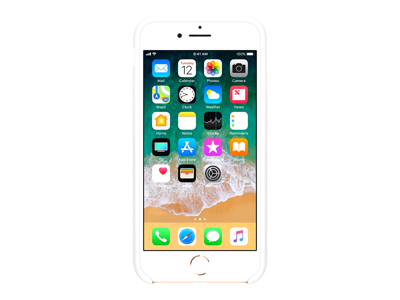 Apple (MQGL2ZM/A) Silicone Case White For iPhone 8/7