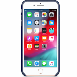 Apple iPhone 8 Plus / 7 Plus Leather Case (MQHL2ZM/A) Midnight Blue