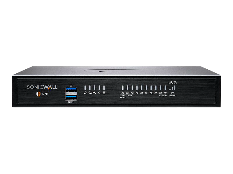 Sonicwall TZ670 - High Availability - security appliance