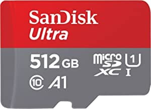 Sandisk Ultra microSD XC UHS-I Memory Card 512 GB 140MBPS ( SDSQUAC-512G-GN6MN)