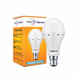 Wipro NE9001 Garnet Emergency LED Bulb 9W B22D LED White