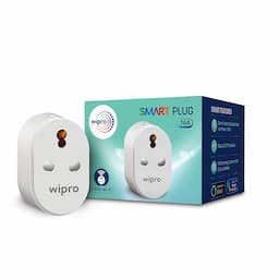 Wipro DSP1160 16A Smart Plug - Suitable for Large Appliances like Geysers, Microwave Ovens, Air Conditioners (Compatible with Alexa and Google Assistant)