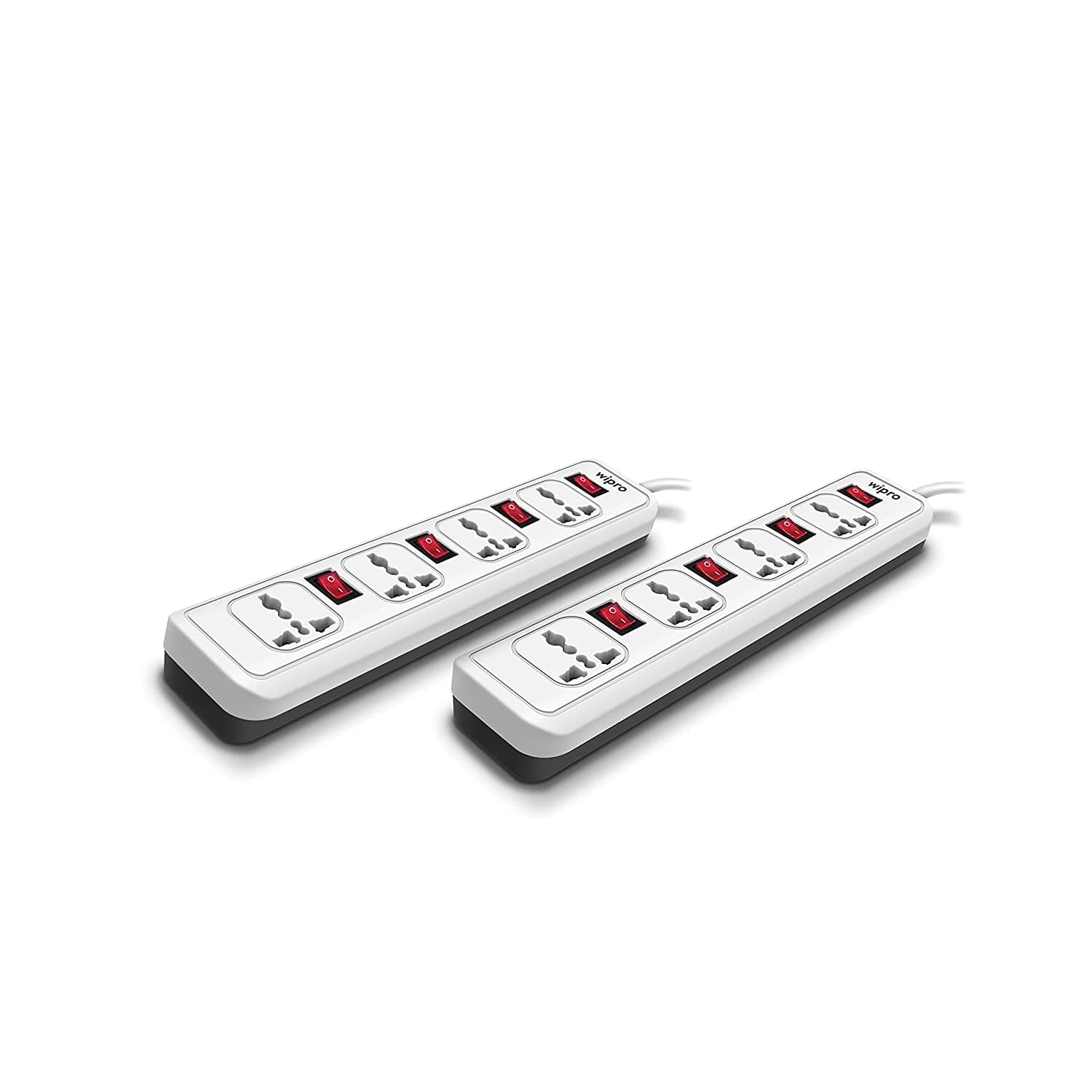 Wipro NWE0600 Essential 4+4 EXTENSION with Universal Socket and 2m Long Cord