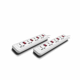 Wipro NWE0600 Essential 4+4 EXTENSION with Universal Socket and 2m Long Cord