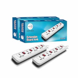 Wipro NWE0600 Essential 4+4 EXTENSION with Universal Socket and 2m Long Cord