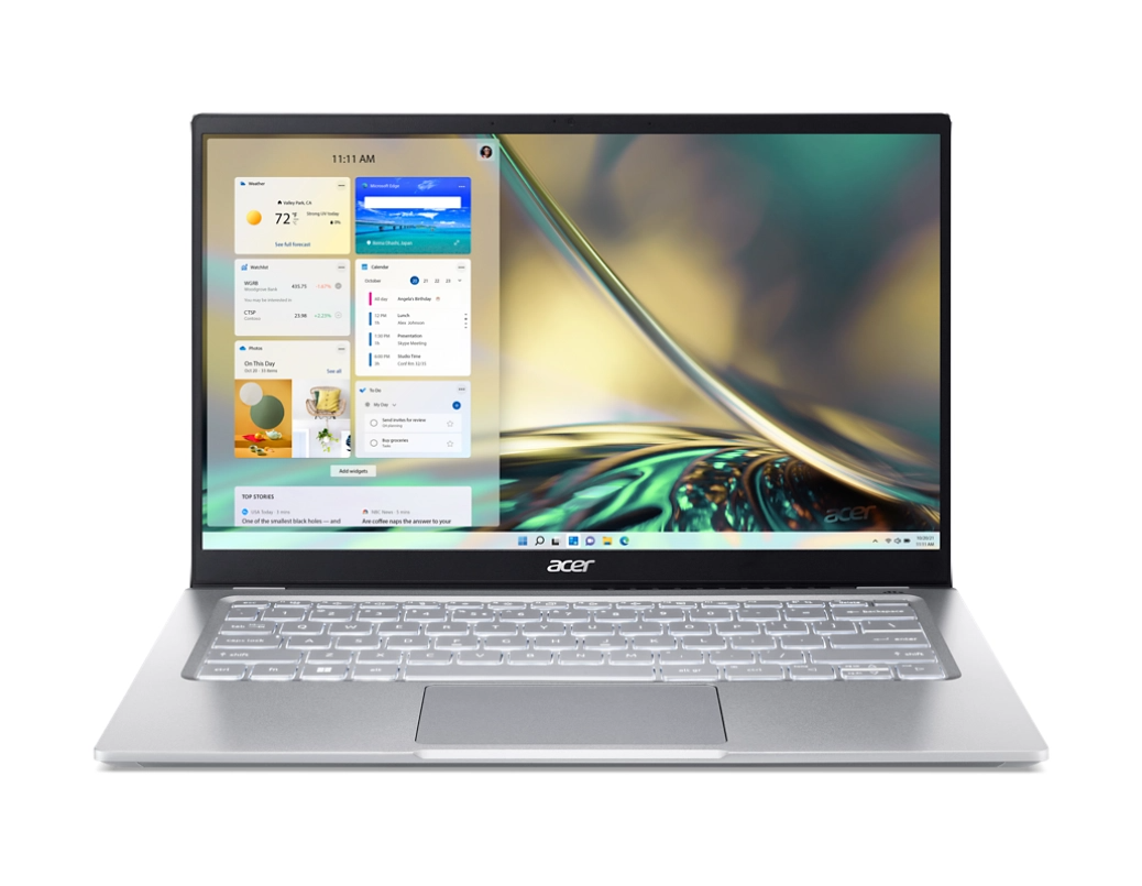Acer Swift 3 SF314-512 (NX.K0FSI.002) Pure Silver, Thin and Light Laptop, Intel Core i5 12th Gen, 8 GB RAM, 512 GB SSD, 14 Inch Display, Intel Integrated Iris Xe, 1.25 kg, Windows 11 Home with MS Office