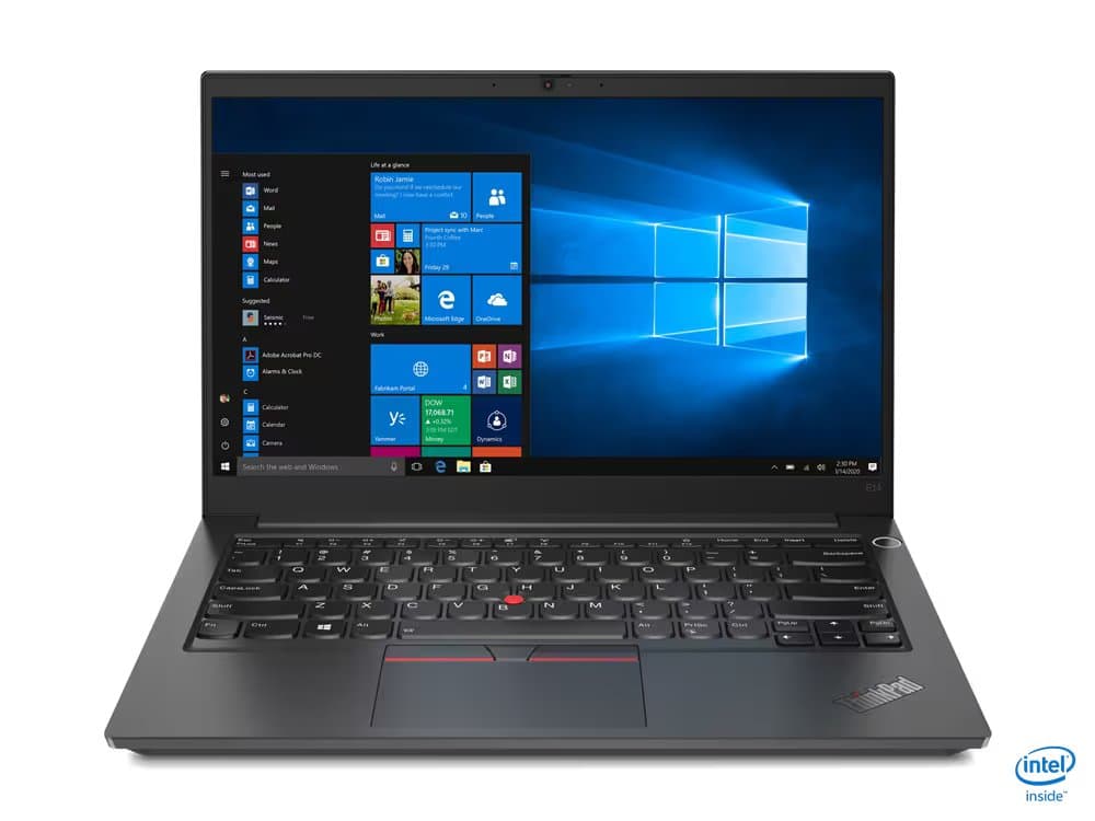 Lenovo 20TAS14K00 ThinkPad E14 Gen 2 (Intel) Laptop, i5-1135G7, 8 GB, 512 GB SSD, 14 inch FHD, Black