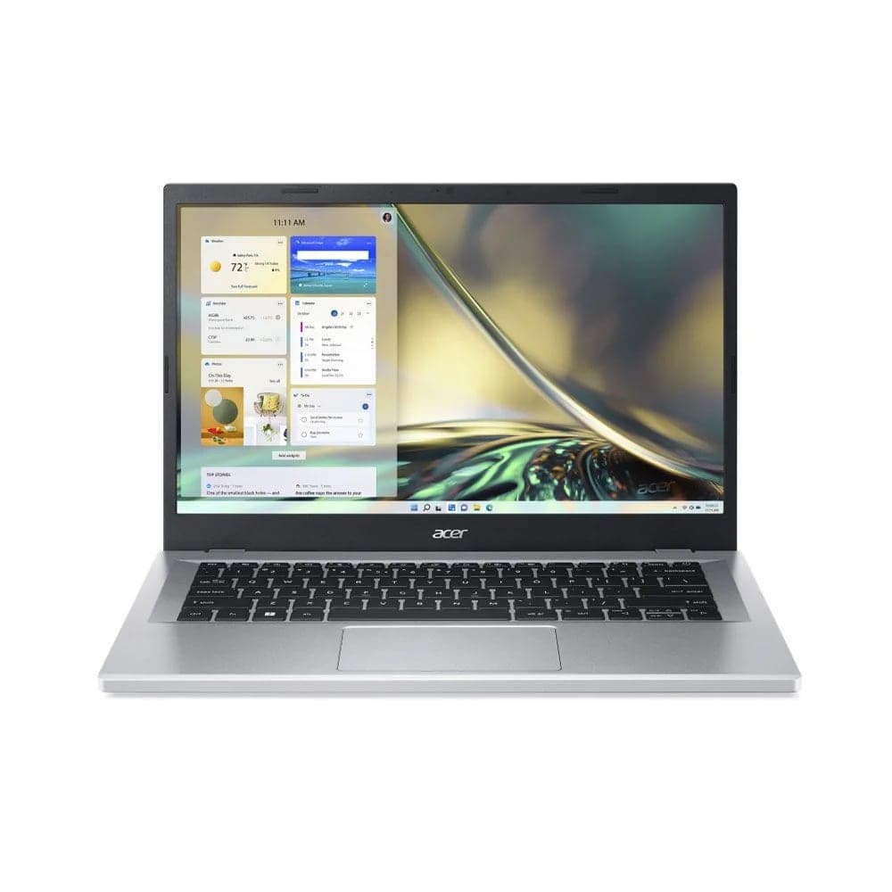 Acer Aspire 3 14 Pure Silver Laptop, Intel Core i3 N305, 8 GB RAM,  512 GB SSD, A314-36M, 35.56 cm (14") Full HD Display , Windows 11 Home/ MS Office