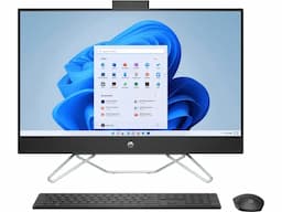 HP 7N5D6PA#ACJ All-in-One 27-cb1153in All-in-One Desktop PC, 12th Generation Intel Core i3 processor, 27 Inch Display, 8 GB DDR4, 512 GB SSD, Intel UHD Graphics, 6.59 kg, Windows 11 Home - Jet Black