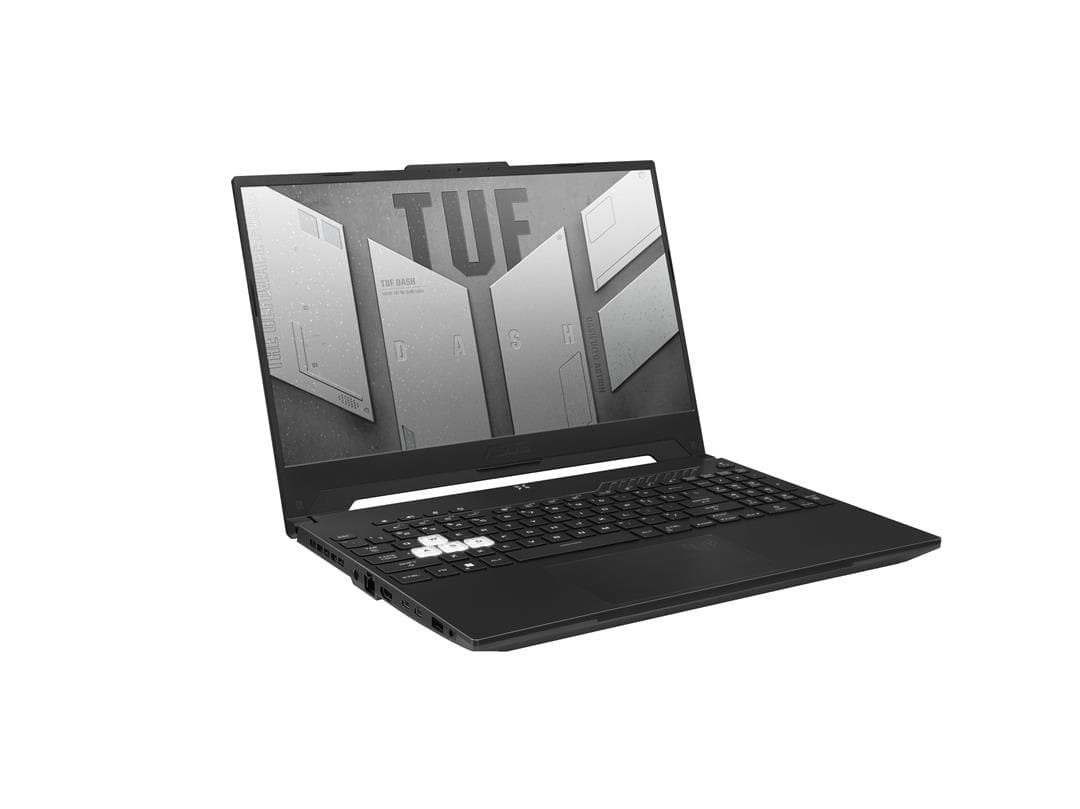 Asus TUF Dash F15 (FX517ZC-HN084WS) Black, Gaming Laptop, 15.6" (39.62 cms) FHD 144Hz, Intel Core i5-12450H 12th Gen, 16GB RAM, 512GB SSD, 4GB GeForce RTX 3050 Graphics, 2 kg, Windows 11 with MS Office