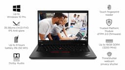 Lenovo 20VXS0G400 ThinkPad P14s Laptop, 35.56cms, G2, Intel i7, 16 GB, 512 GB SSD, Windows 11 Pro, Black