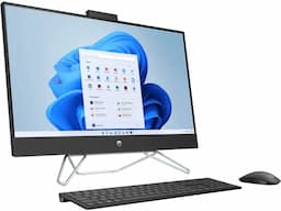 HP 7N5D6PA#ACJ All-in-One 27-cb1153in All-in-One Desktop PC, 12th Generation Intel Core i3 processor, 27 Inch Display, 8 GB DDR4, 512 GB SSD, Intel UHD Graphics, 6.59 kg, Windows 11 Home - Jet Black