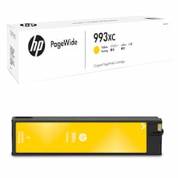 HP M0K27XC 993XC High Yield Yellow Contract PageWide Cartridge, 16,000 Prints