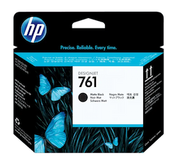 HP 761 Matte Black/Matte Black DesignJet Printhead, CH648A