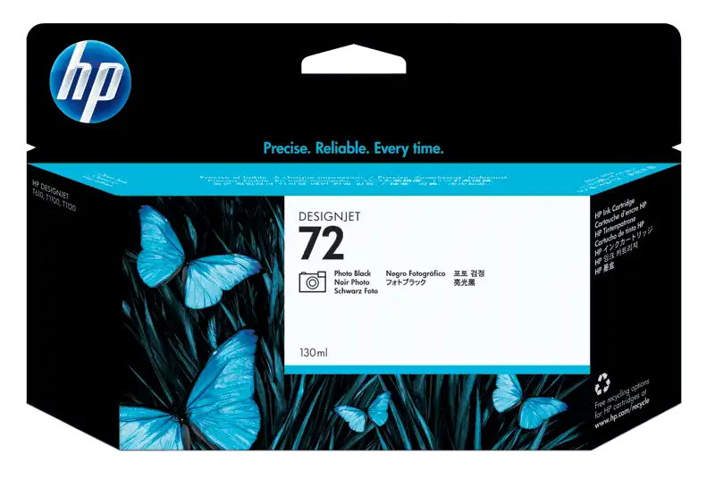 HP 3WX07A 72B high capacity photo black Original DesignJet ink cartridge