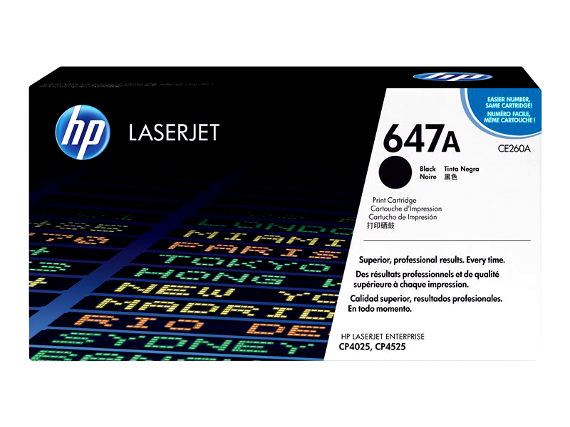 HP 647A - Black - Original - LaserJet - Toner Cartridge (CE260A)