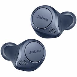 Jabra Elite Active 75T Navy Blue, Truly Wireless Bluetooth in Ear Earbuds with Mic and Wireless Charging Enabled