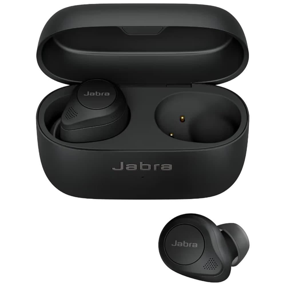 Jabra Elite 85T 100-99190001-40, Black In-Ear Active Noise-Cancellation Truly Wireless Earbuds with Mic (Bluetooth 5.1, Adjustable Sound