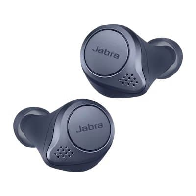 Jabra Elite Active 75t 100-99091000-40, Navy In-Ear Active Noise Cancellation Truly Wireless Earbuds with Mic and Bluetooth 5.0, Voice Assistant Supported