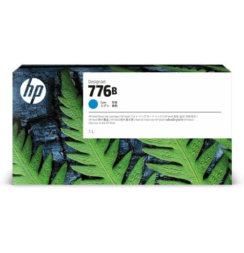 HP 776B 1XB15A Cyan Ink Cartridge 1000ml Genuine