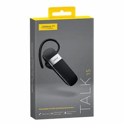 Jabra Talk 15 100-92200900-40, Black Handsfree with Active Noise Cancellation, 6 Hours Playtime