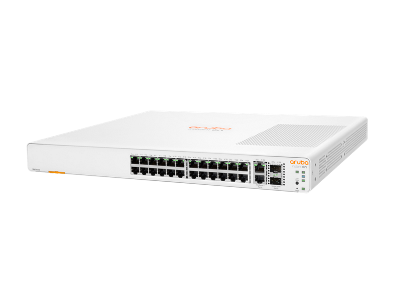 HPE Aruba JL806A Instant On 1960 24G 2XGT 2SFP+ Switch - switch - 24 ports - Managed - rack-mountable