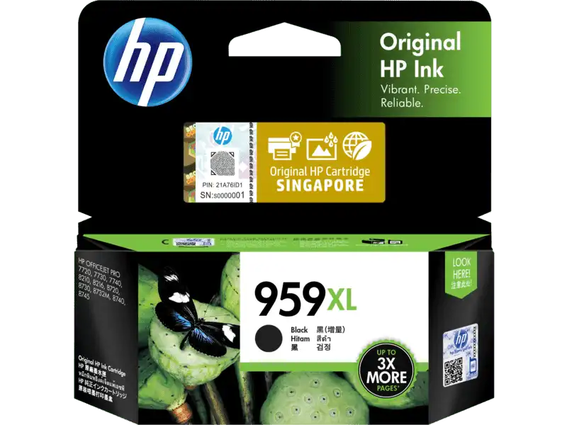 HP 959XL (L0R42AA) High Yield Black Original Ink Cartridge