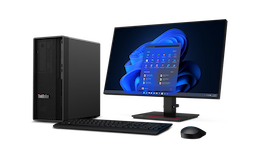 Lenovo ThinkStation P360 '30FMS0LL00' Tower Desktop, Intel Core i7-12700, 16GB RAM, 1TB HDD, Integrated Intel UHD Graphics, 500W Power, 9.67 kg, Windows 11 Pro