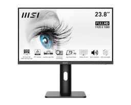 MSI PRO MP243P 23.8 Inch Tilting Monitor - Full HD 1920 x 1080 IPS Panel, 75 Hz, Eye-Friendly Screen, Built-in Speakers, HDMI