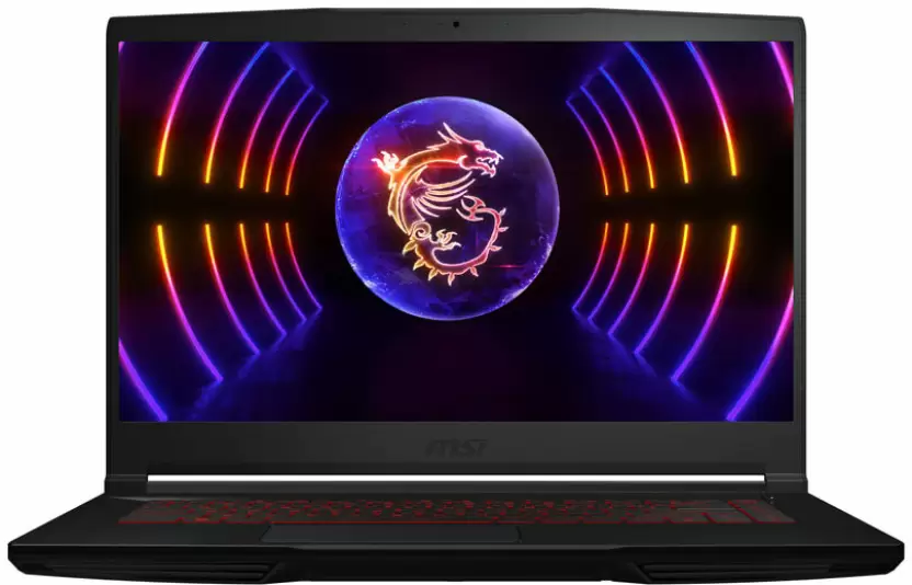 MSI 9S7-16R821-071 Thin GF63 12VE Laptop Alder Lake i5-12450H Processor, NVIDIA GeForce RTX 4050 Graphics, DDR IV 8GB x 2 (3200MHz), 512 GB SSD, Windows 11 Home, 15.6 Inch Display - Black