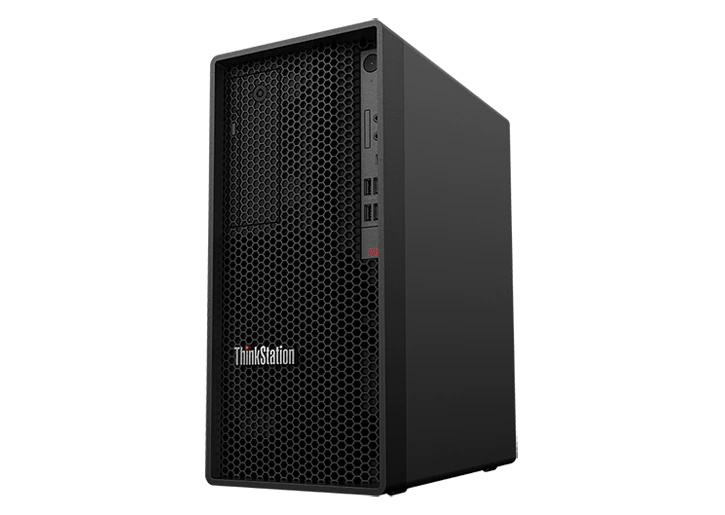 Lenovo CH00 ThinkStation P360 Tower Workstation Desktop, i7 12th Gen, 16 GB, 1 TB, DOS, Black