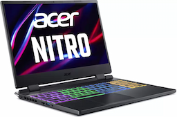 Acer Nitro 5 AN515-58 NH.QFHSI.002 Gaming Laptop, 12th Gen Core i7, 16 GB RAM, 512 GB SSD, 4 GB Graphics, Windows 11