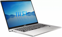MSI 9S7-14F122-279 Prestige 14Evo B13M Laptop Raptor Lake i7-13700H Processor, Intel Iris Xe Graphics, LPDDR5 16GB, 1 TB SSD, Windows 11 Home, 14 Inch Display - Urban Silver