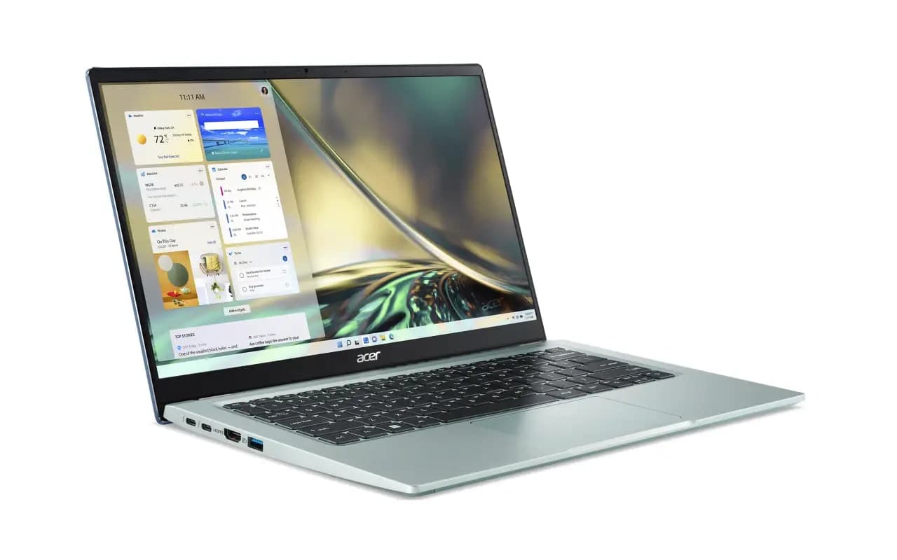 Acer Swift 3 SF314-512 NX.K7HSI.001 Iris Blue Thin & Light Laptop, 12th Gen Intel Core i5, 8GB RAM, 512 GB SSD, 14.0"Inch display, Intel Iris Xe Graphics, 1.25 KG, Windows 11 Home MS Office Home and Student
